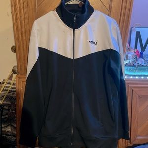 Staple black and white light jacket, size medium.